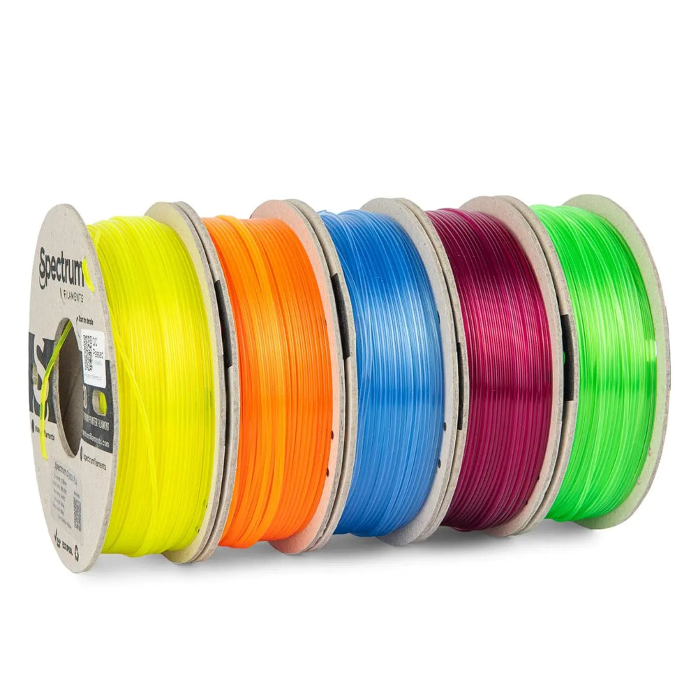 PLA Crystal Multi Pack - Spectrum PLA Crystal Filament - 1.75mm, 5x 0.25kg