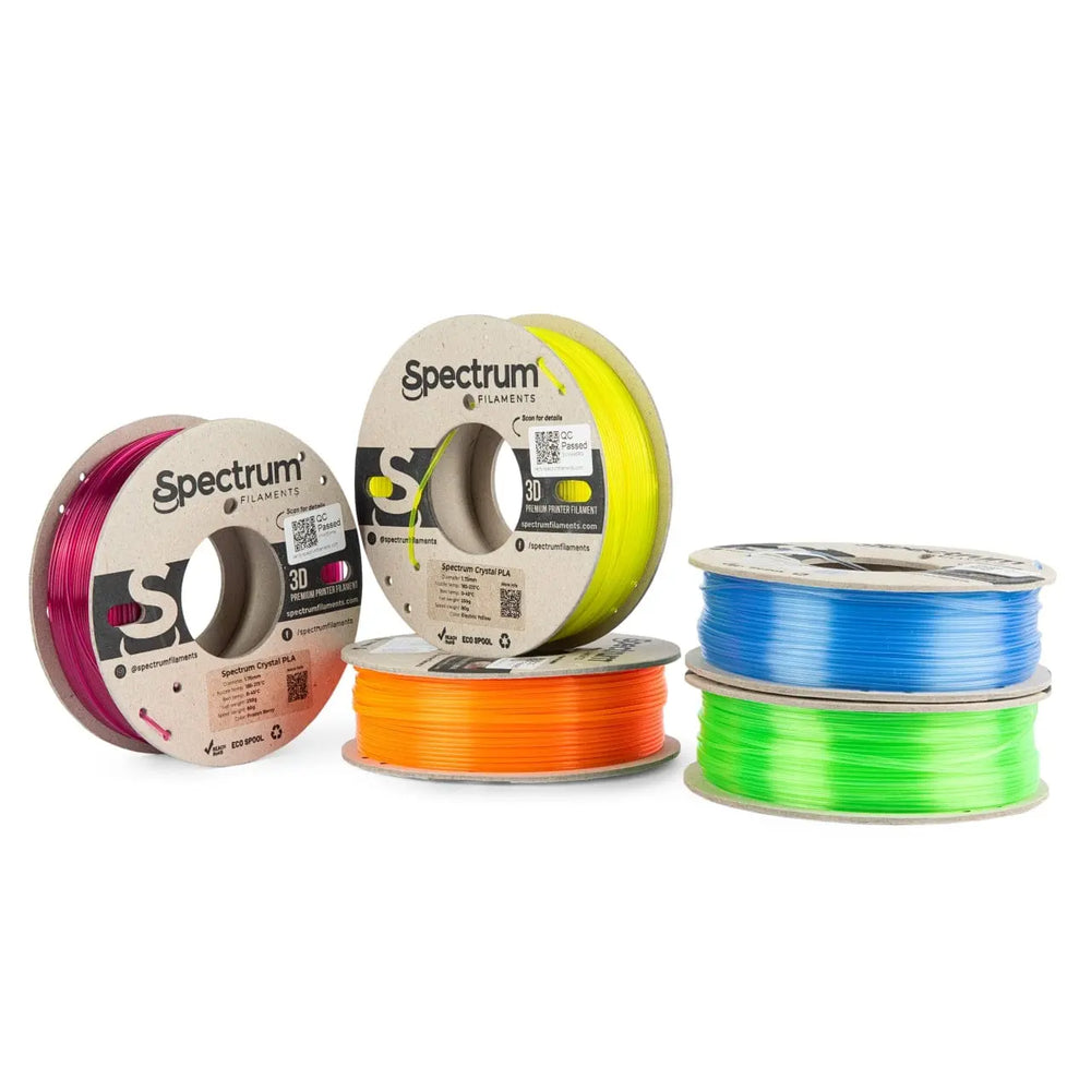 PLA Crystal Multi Pack - Spectrum PLA Crystal Filament - 1.75mm, 5x 0.25kg