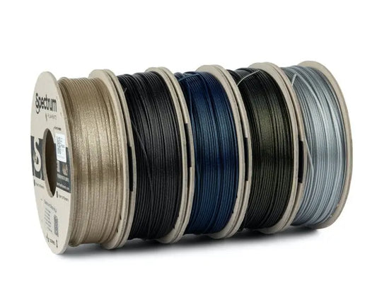 PLA Glitter Multi Pack - 1.75mm Spectrum PLA Glitter Filament - 5 x 0.25 kg