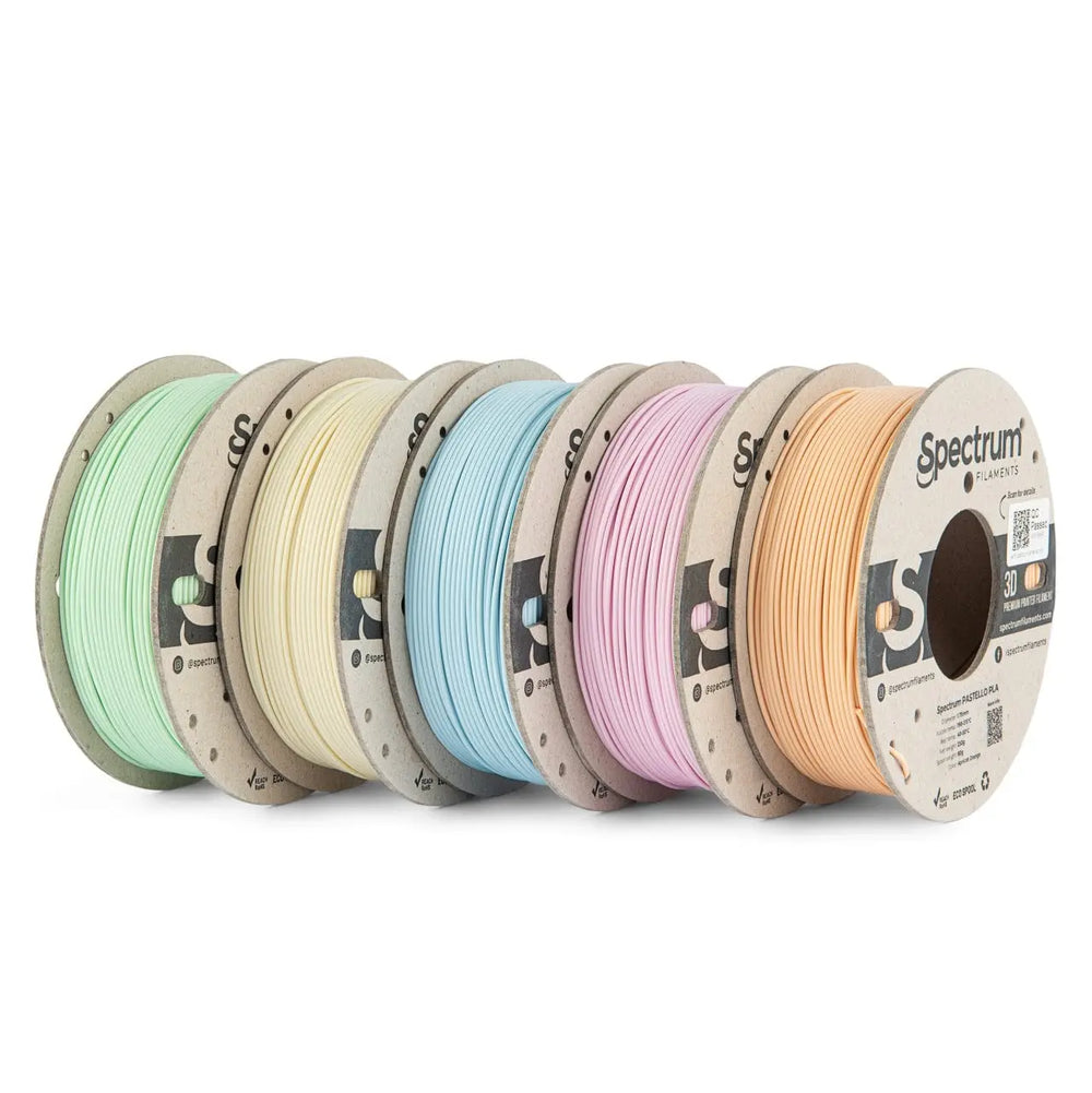 PLA Pastello Multi Pack - Spectrum PLA Pastello Filament - 1.75mm, 5x 0.25kg