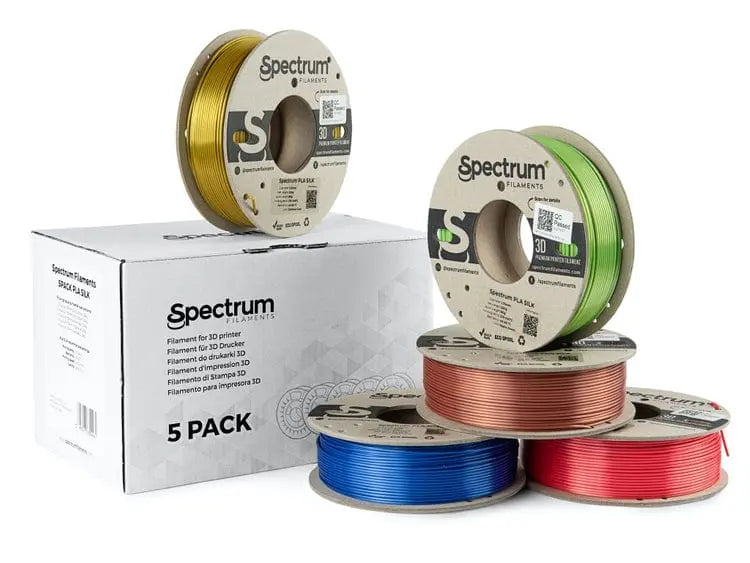 PLA Silk Multi Pack - Spectrum PLA Silk Filament - 1.75mm, 5x 0.25kg