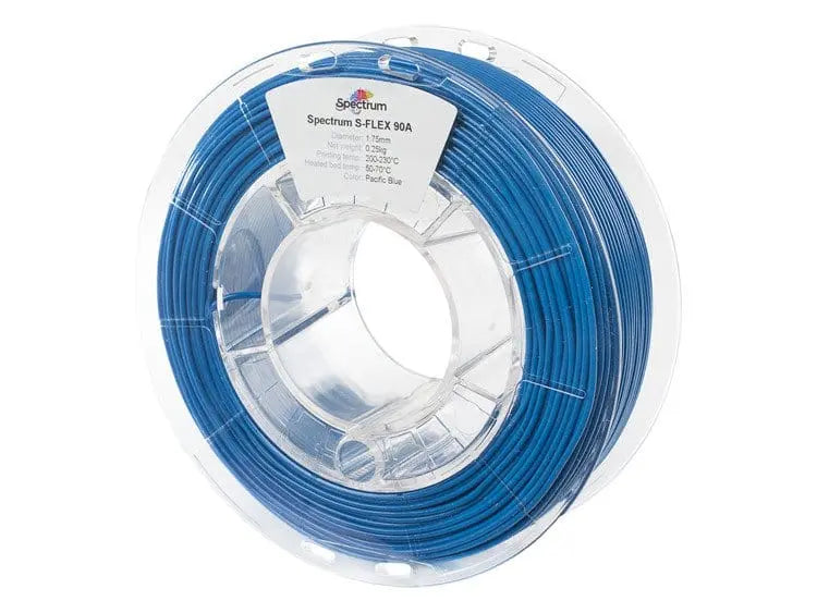 Bleu Pacifique - Filament Spectrum S-Flex 90A 1,75 mm - 0,25 kg