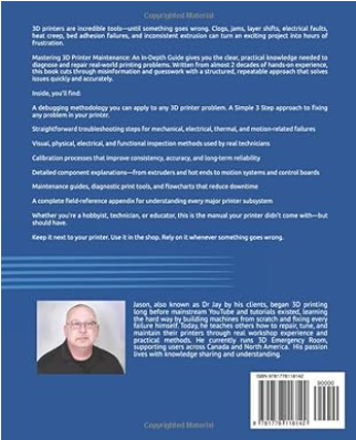 Mastering 3D Printer Maintenance Book Dr. Jay