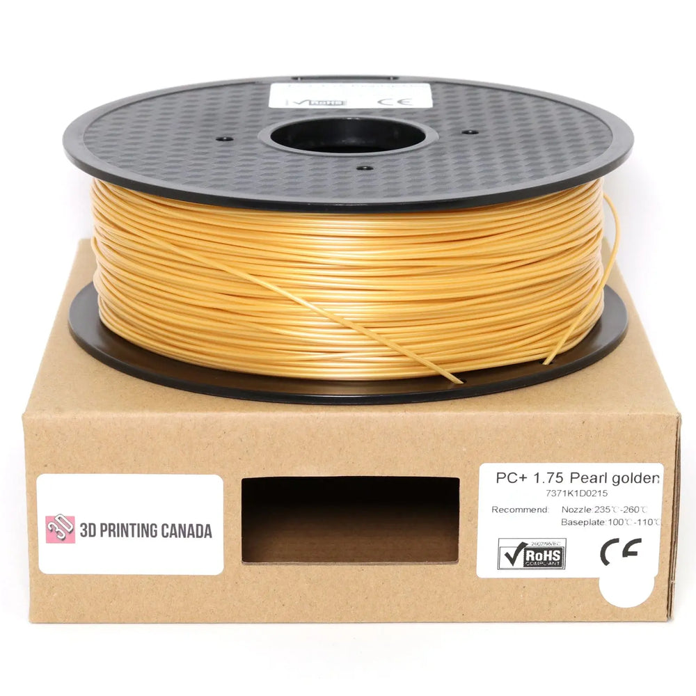 Perle dorée - Filament standard PC+ - 1,75 mm, 1 kg