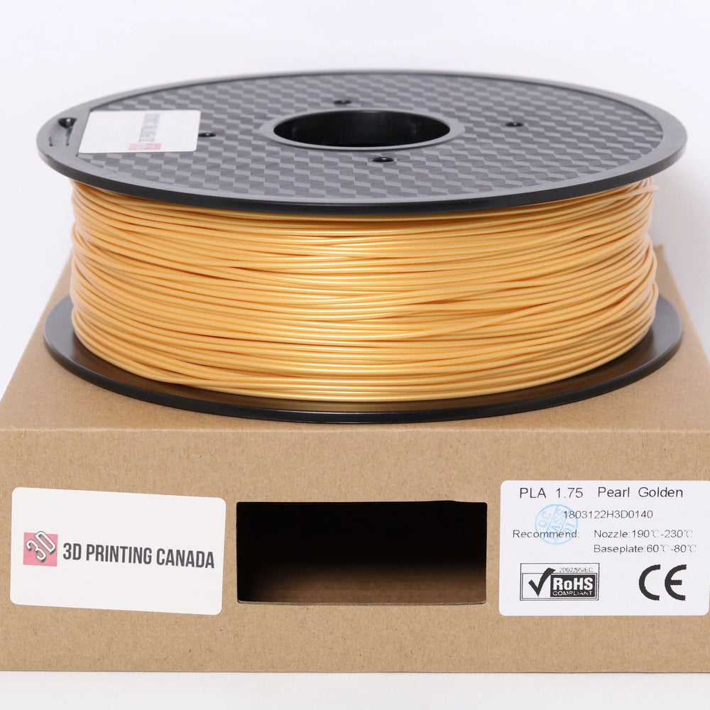 Perle dorée - Filament PLA standard - 1,75 mm, 1 kg 