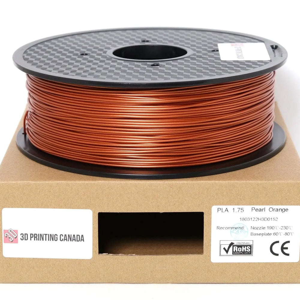 Orange nacré - Filament PLA standard - 1,75 mm, 1 kg 