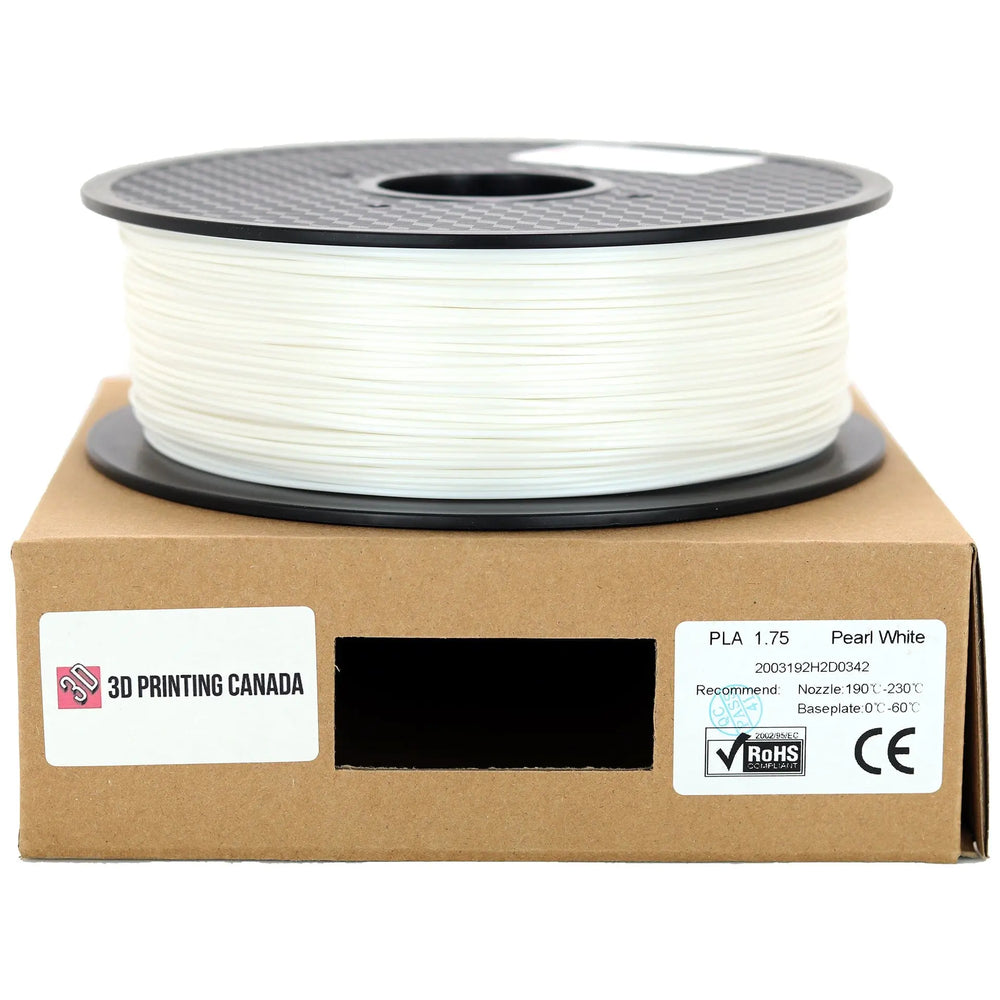 Blanc nacré - Filament PLA standard - 1,75 mm, 1 kg 