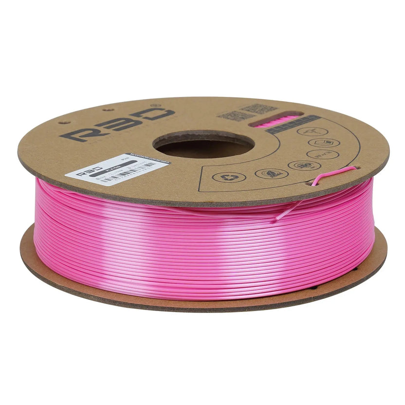 Pink - R3D Silk PLA Filament - 1.75mm, 1kg - 3D Printing Canada
