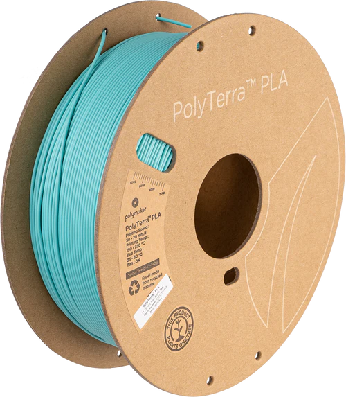 Arctic Teal - Polymaker PolyTerra PLA - 1.75mm, 1kg