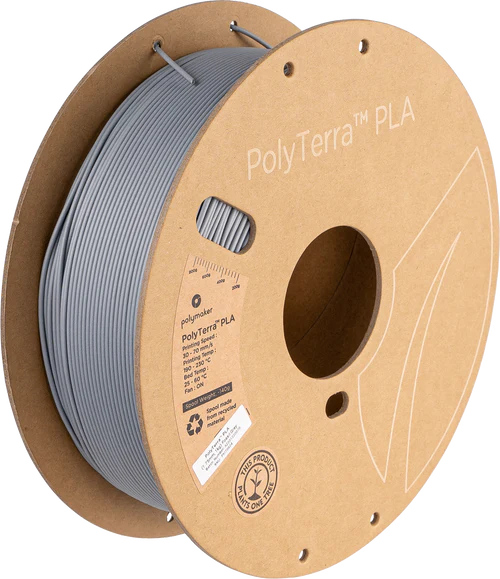 Fossil Grey - Polymaker PolyTerra PLA - 1.75mm, 1kg