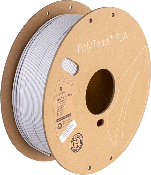 Marble White - Polymaker PolyTerra PLA - 1.75mm, 1kg