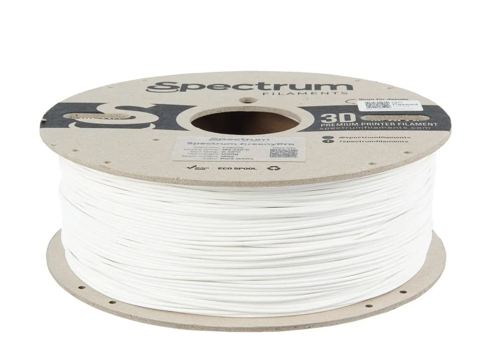 Pure White - Spectrum GreenyPro - 1.75mm, 1kg