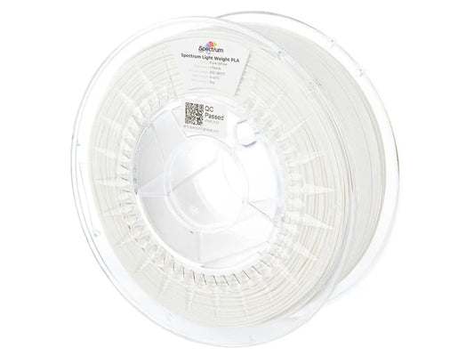 Pure White - Spectrum Light Weight PLA Filament - 1.75mm, 1kg