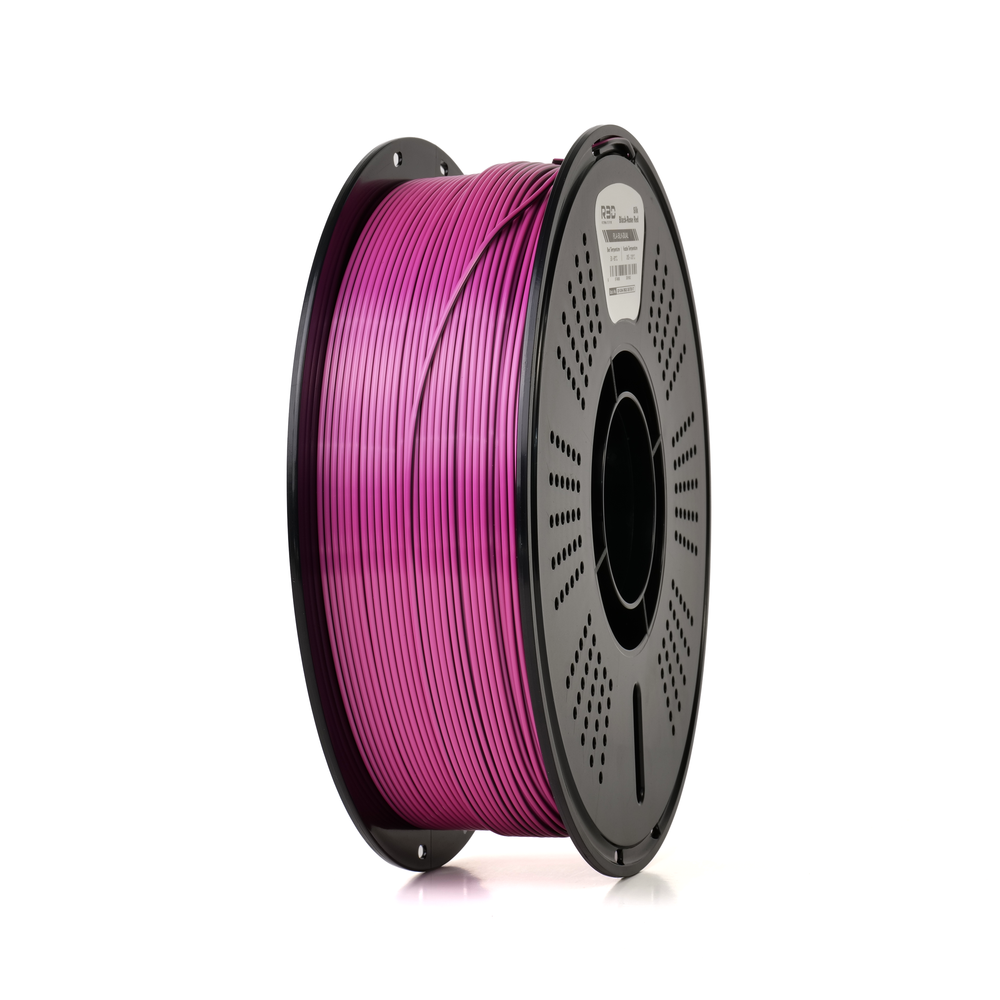 Black/Rose/Red - R3D Tri Colour Magic Silk PLA Filament - 1.75mm, 1kg R3D