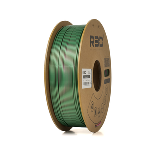 Rose/Red/Green - R3D Tri Colour Magic Silk PLA Filament - 1.75mm, 1kg