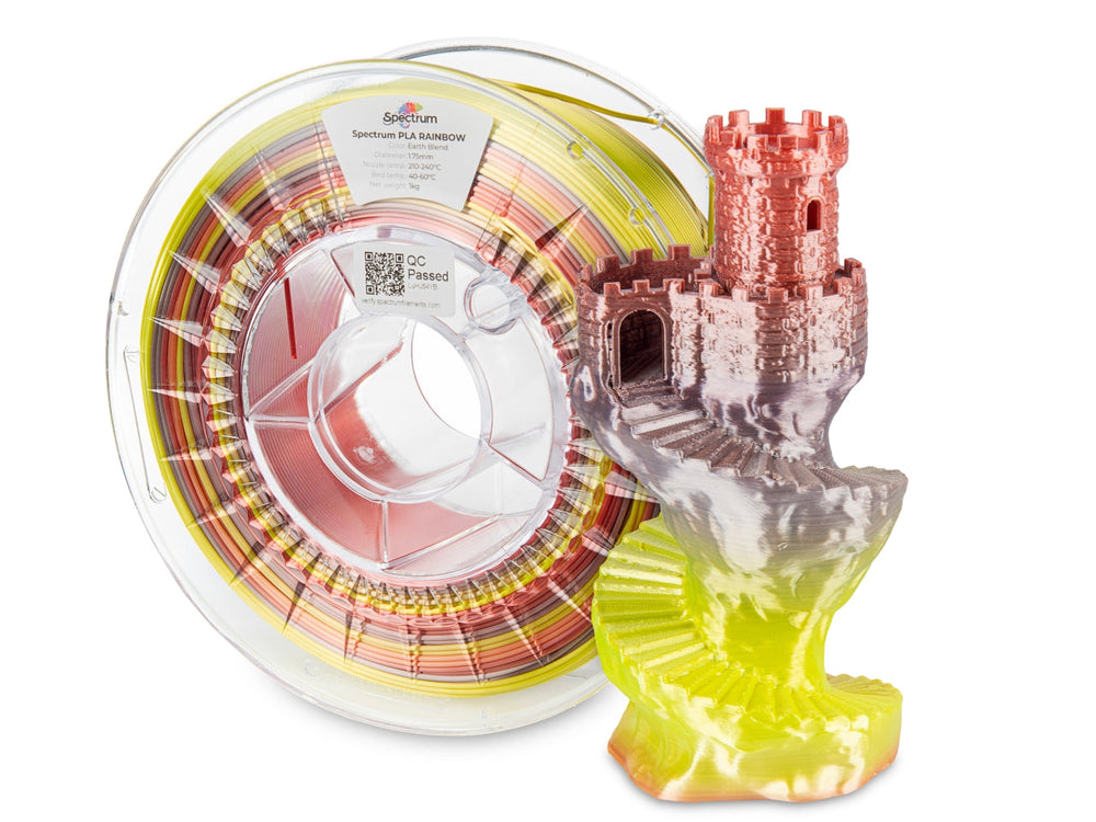 Earth Blend - Spectrum PLA Rainbow SILK Filament - 1.75mm, 1kg Spectrum Filaments