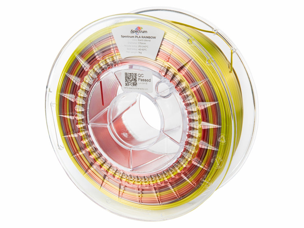 Filament Spectrum PLA SILK Rainbow 1.75mm EARTH BLEND 1kg