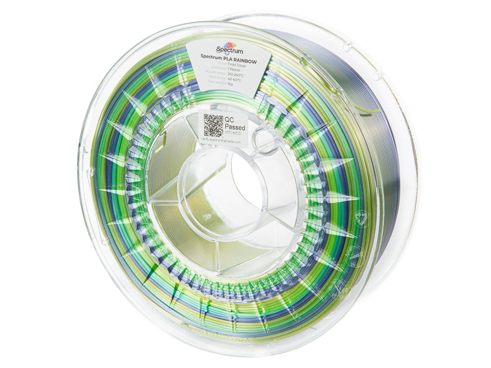 Frost Gloss - Spectrum PLA Rainbow SILK Filament - 1.75mm, 1kg Spectrum Filaments