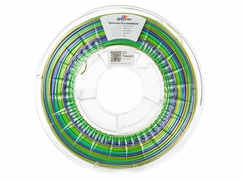 Frost Gloss - Spectrum PLA Rainbow SILK Filament - 1.75mm, 1kg Spectrum Filaments
