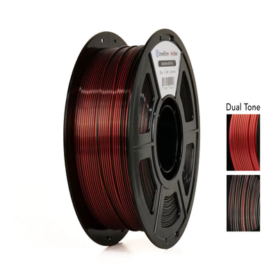 Red/Black - Unveil Form Dual Tone Silk PLA - 1.75mm, 1kg