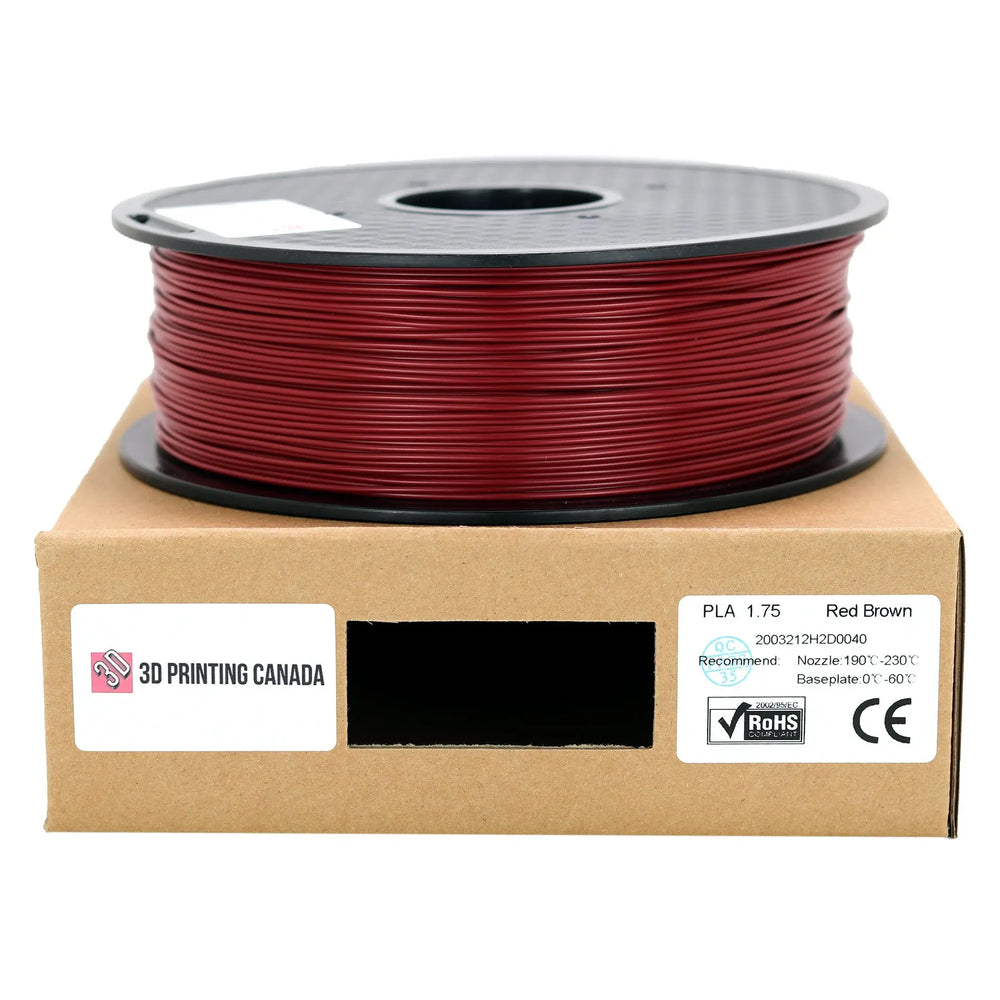 Rouge Marron - Filament PLA Standard - 1.75mm, 1kg 