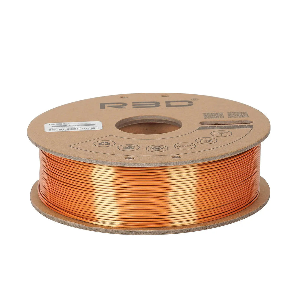 Red/Gold/Black - R3D Tri Colour Magic Silk PLA Filament - 1.75mm, 1kg R3D
