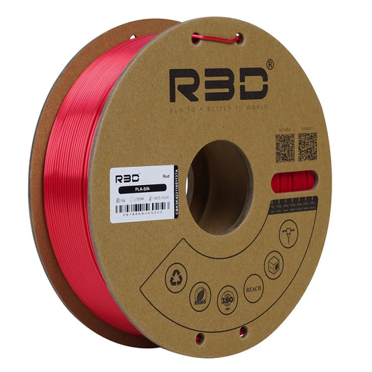 Filament PLA soie rouge R3D - 1,75 mm, 1 kg