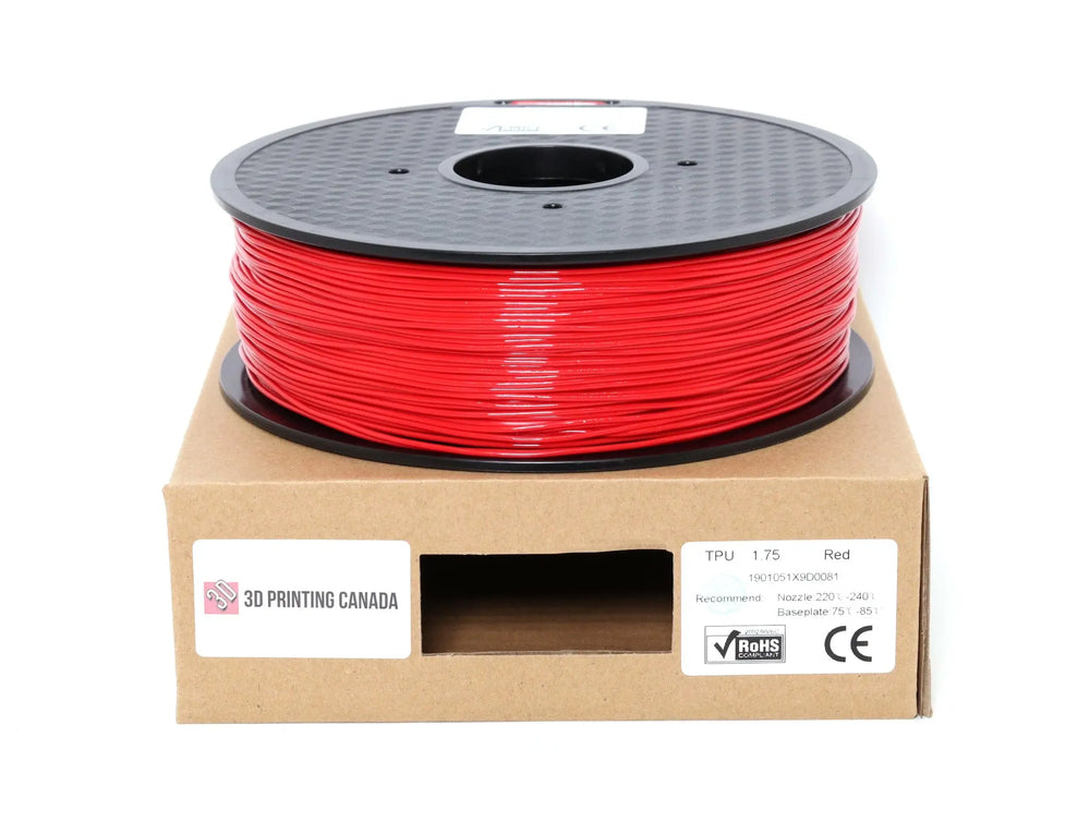 Rouge - Filament TPU standard - 1,75 mm, 1 kg