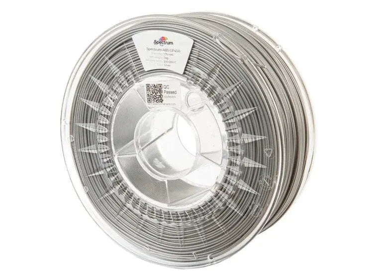 Silver - Spectrum ABS GP450 Filament - 1.75mm, 1kg - 3D Printing Canada