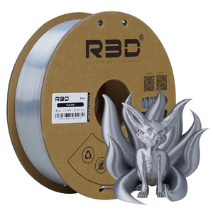 Argent - Filament PLA soie R3D - 1,75 mm, 1 kg