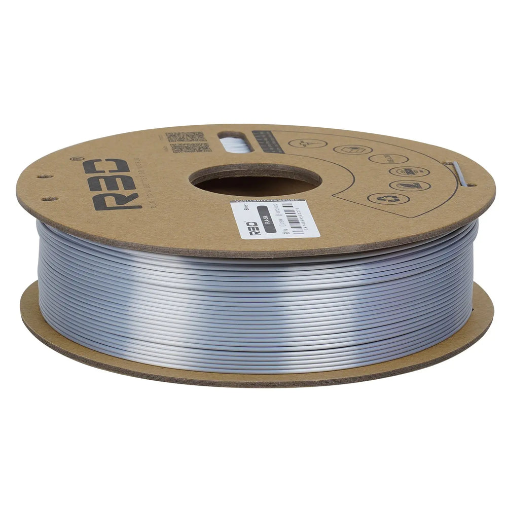 Silver - R3D Silk PLA Filament - 1.75mm, 1kg R3D