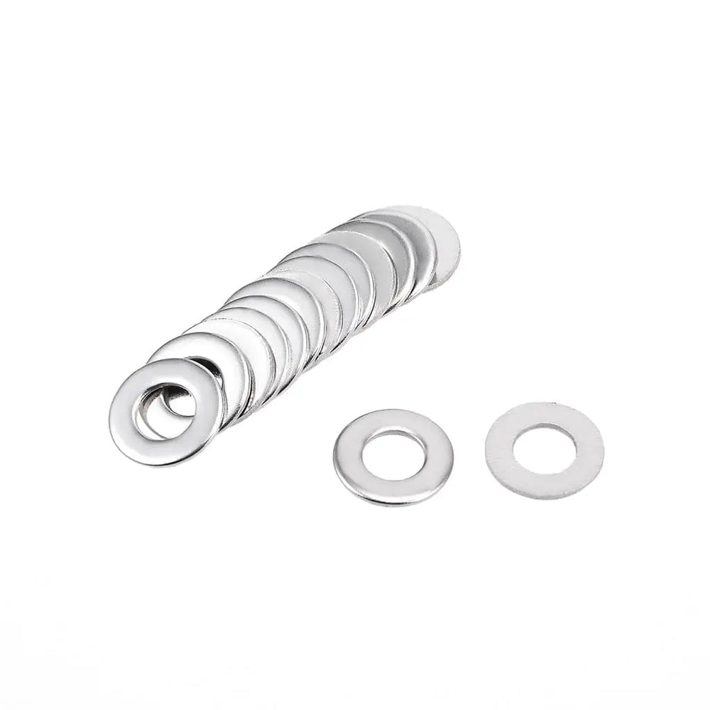 Rondelles plates métriques en acier inoxydable (lot de 10)