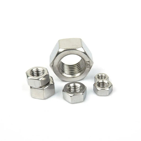 Stainless Steel Metric Thread Hex Nuts (10 Pack)