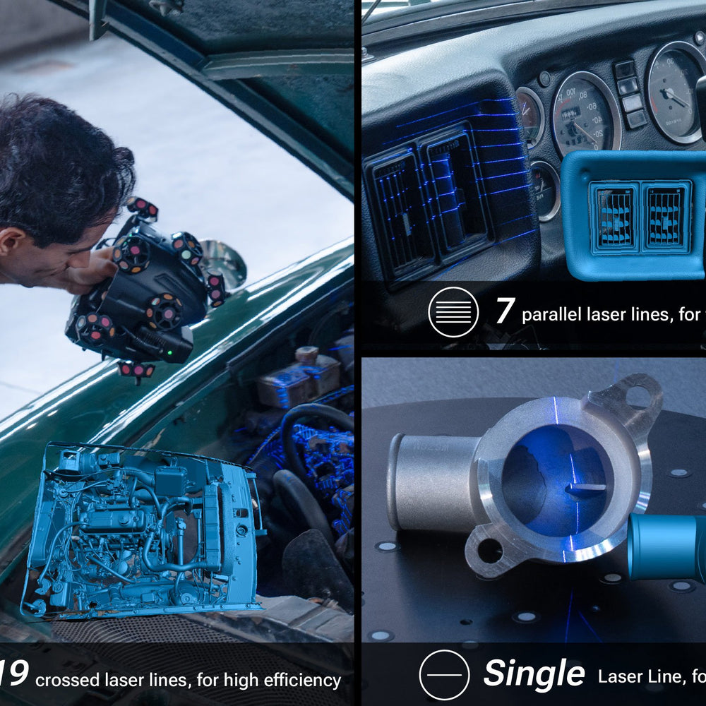 EinScan Trak Three Scanning Modes for Diverse Needs
