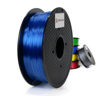 Transparent Bleu - Filament PETG standard - 1,75 mm, 1 kg