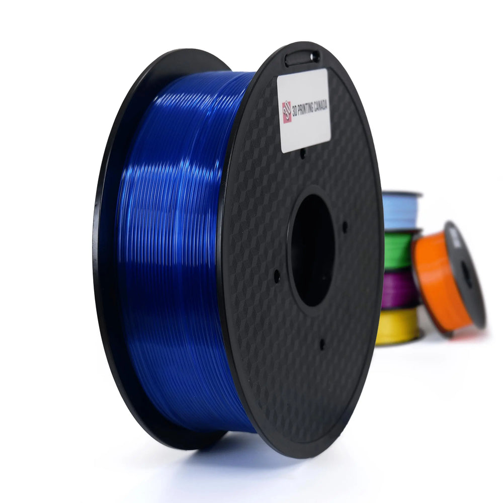 Bleu transparent - Filament PLA standard - 1,75 mm, 1 kg