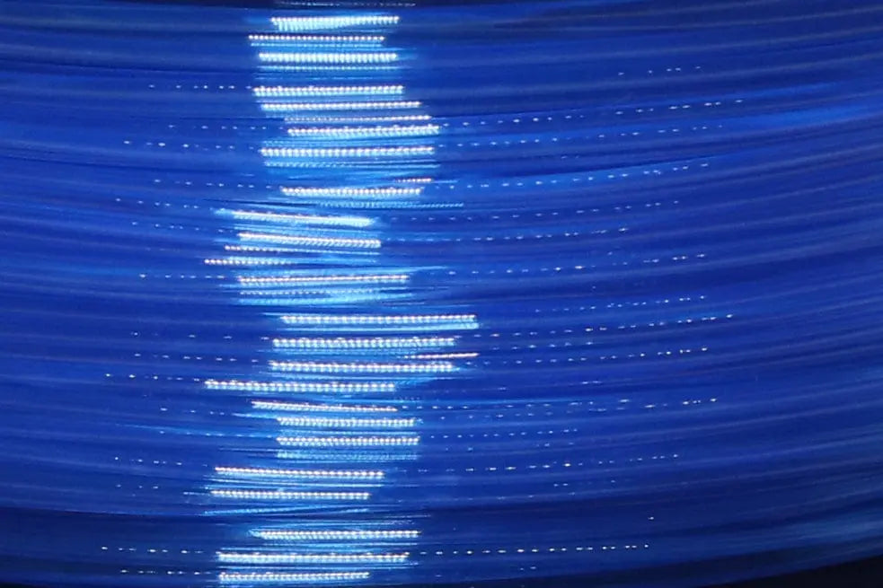 Bleu transparent - Filament PLA standard - 1,75 mm, 1 kg