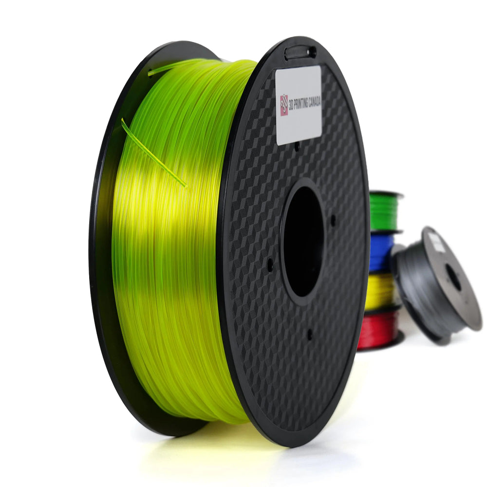 Jaune Transparent - Filament PETG Standard - 1.75mm, 1kg