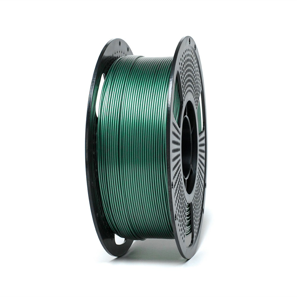 Green - Unveil Form Metallic Silk PETG  - 1.75mm, 1kg (with Spool) Unveil Form