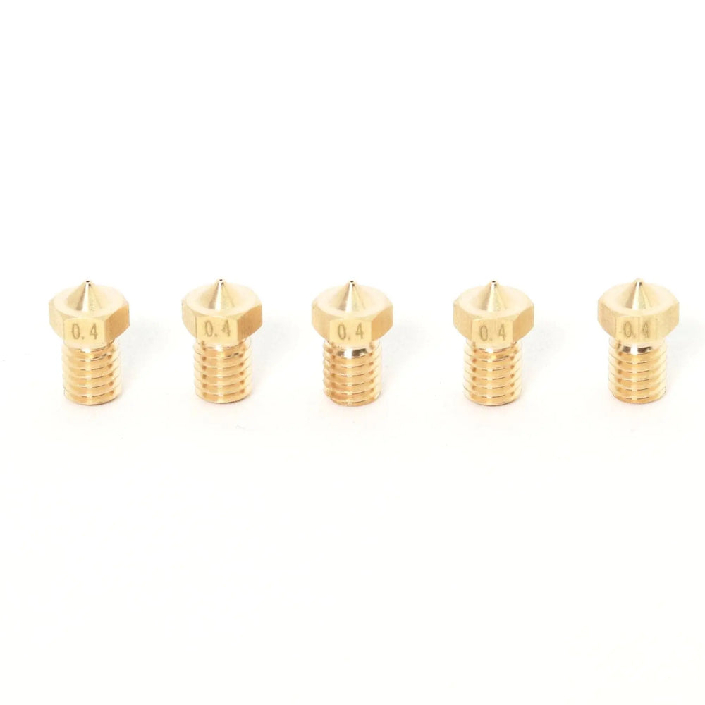 V6 E3D Clone Brass Nozzle 1.75mm-0.4mm (5 Pack)