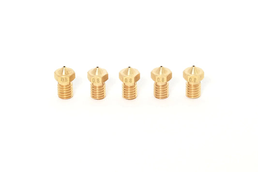 V6 E3D Clone Laiton Buse 1.75mm-0.8mm (Lot de 5)