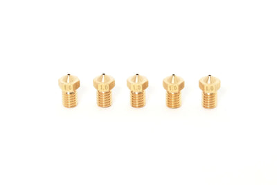 V6 E3D Clone Brass Nozzle 1.75mm-1.0mm (5 Pack)