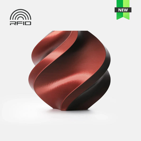 Filament PLA soie bicolore Velvet Eclipse (noir-rouge) - 1,75 mm, 1 kg