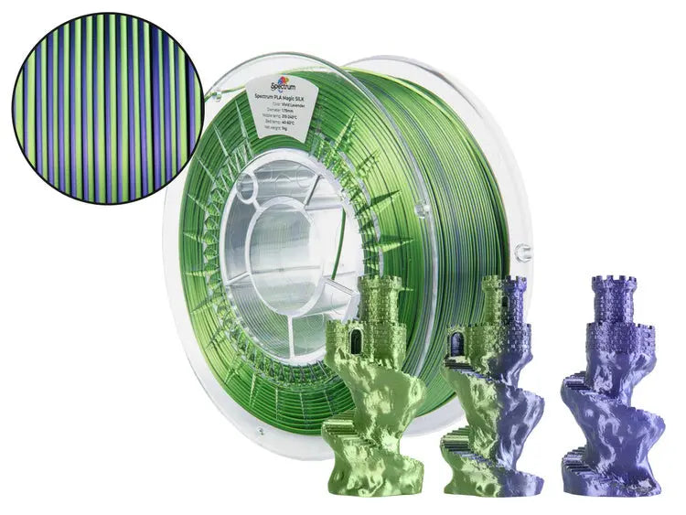 Vivid Lavender - Spectrum PLA Magic SILK Filament - 1.75mm, 1kg - 3D
