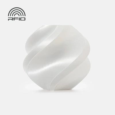 White - Bambu Lab PLA Silk+ Filament - 1.75mm, 1kg