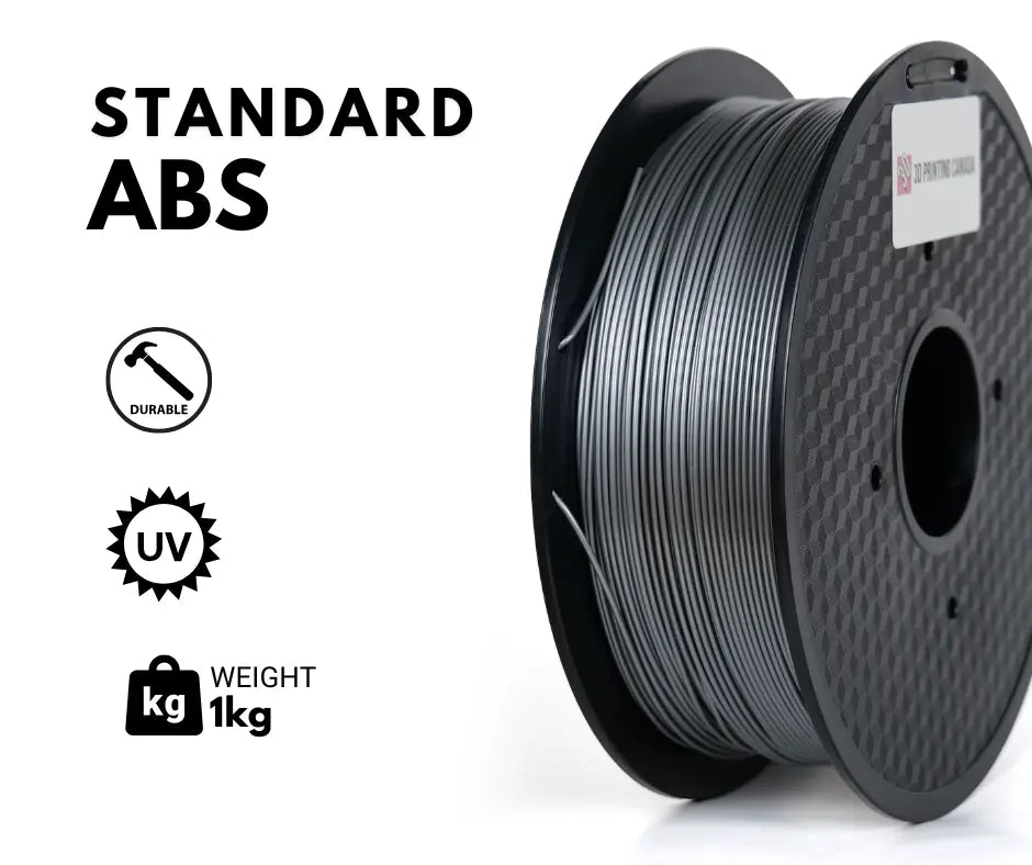 White - Standard ABS Filament - 1.75mm, 1kg 3D Printing Canada