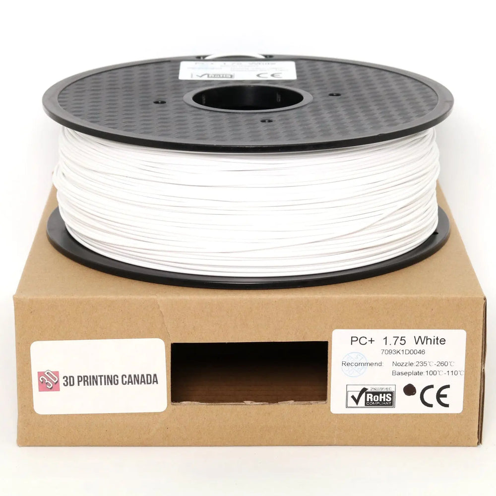 Blanc - Filament standard PC+ - 1,75 mm, 1 kg