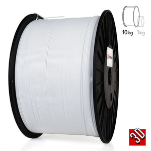 White - Standard PLA Filament - 1.75mm, 10kg