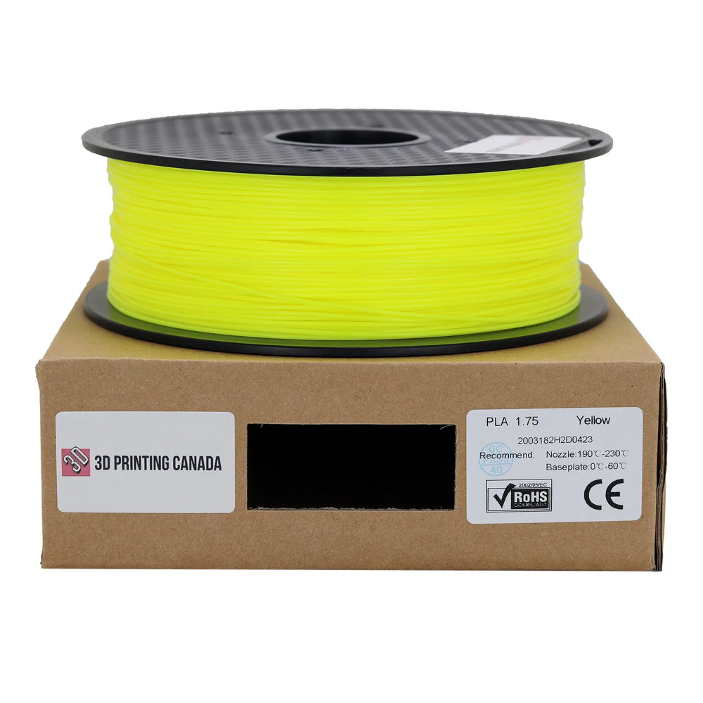 Jaune - Filament PLA Standard - 1.75mm, 1kg 