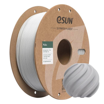 Gris béton - Filament eSun PLA+ - 1,75 mm, 1 kg